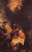Bartolome Esteban Murillo Shepherds to the manger pilgrimage Germany oil painting artist